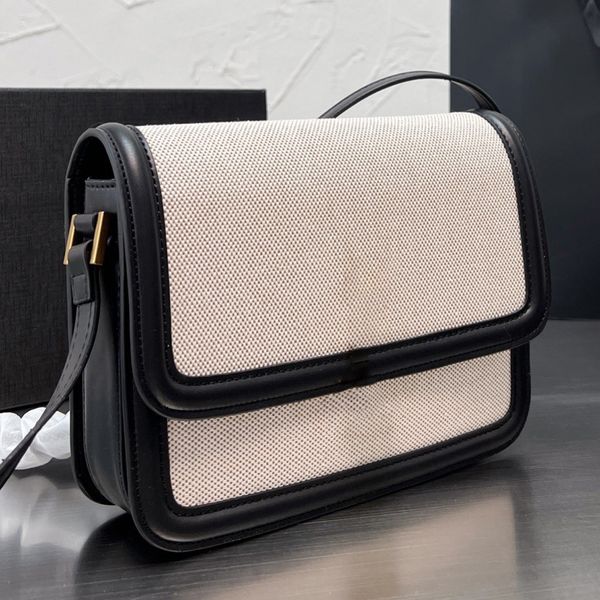 Solferino bolsa de corrente de alta qualidade carteira de luxo tofu bun ombro único crossbody bolsa designer mulher retalhos dois tons bolsa de ombro sacos de moda 02