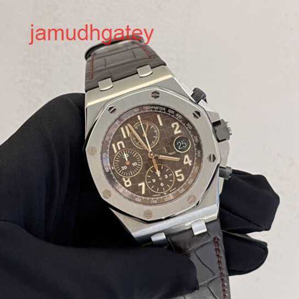Ap швейцарские роскошные часы Royal Oak 26470st прецизионные стальные шоколадные циферблаты автоматические мужские часы диаметром 42 мм