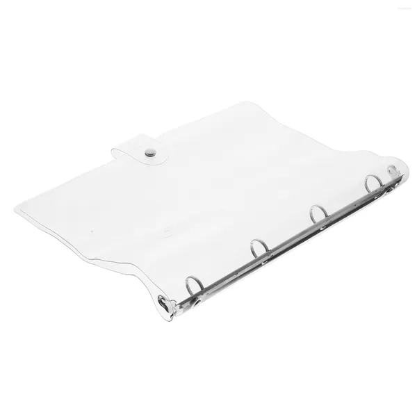 Capa Binder Notebook Planejador de shell lighers Ring Journal transparente Folha estética Capas de PVC A4 LONCE Clear Cuteschool