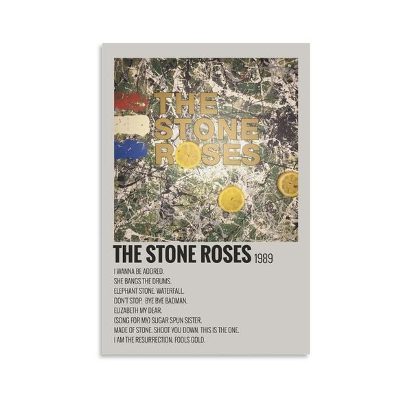 Poster da appendere a pannello verticale The Stone Roses Wall Art Canvas Doth Posters
