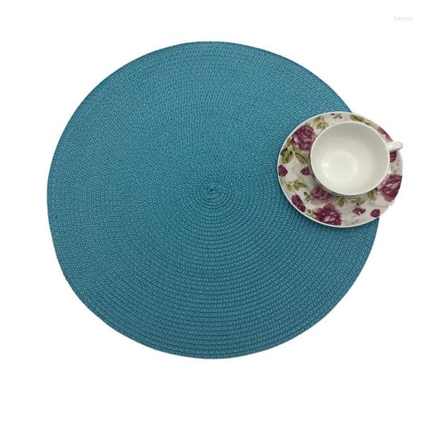 TABELA TATS 4PCS PlacEmats Padrões de isolamento tecidos à mão Coasters descartáveis ​​Opcional Multicolor decorativo opcional