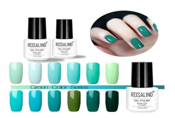 Smalto UV per gel per unghie 7ML Art Mint Green Colors Smalto per vernice bisogno di base top coat per unghie Manicure7737481