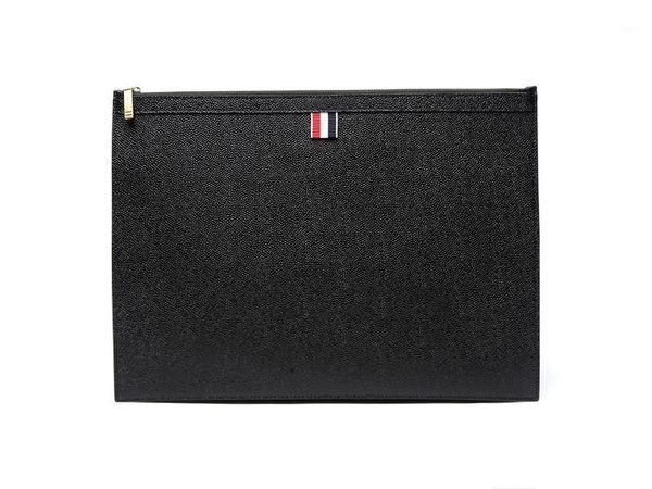 Портфазы 2023 Бренд -бренд модный портфель подлинный кожаный мессенджер сумки корова черная повседневная конверт сумки для мужчин женщины рука