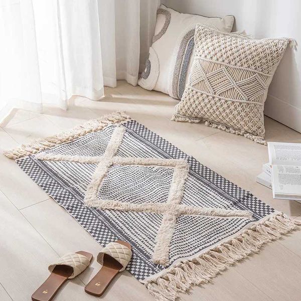 Tapetes nórdicos para casa salas de estar sofás personalizados modernos e simples tatami decoração do quarto