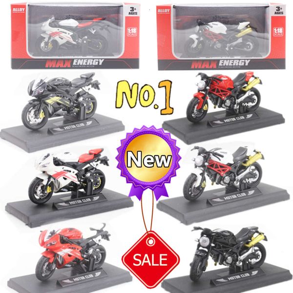 Nuovo Nuovo 1/18 Crazy Magic Finger Modello di moto in lega di simulazione Bend Road Mini Racing Toys Collezione per adulti Regalo di Natale 6 Style