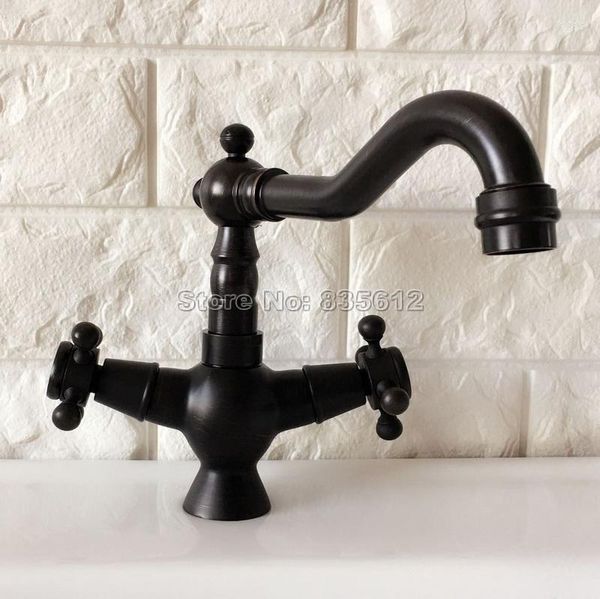 Torneiras de pia do banheiro Black Bronze Bonzle Bathin Bathin Basin Basin Basin Batia Torneiras Bolsa de Bonagem Vibra Água Fria WNF360