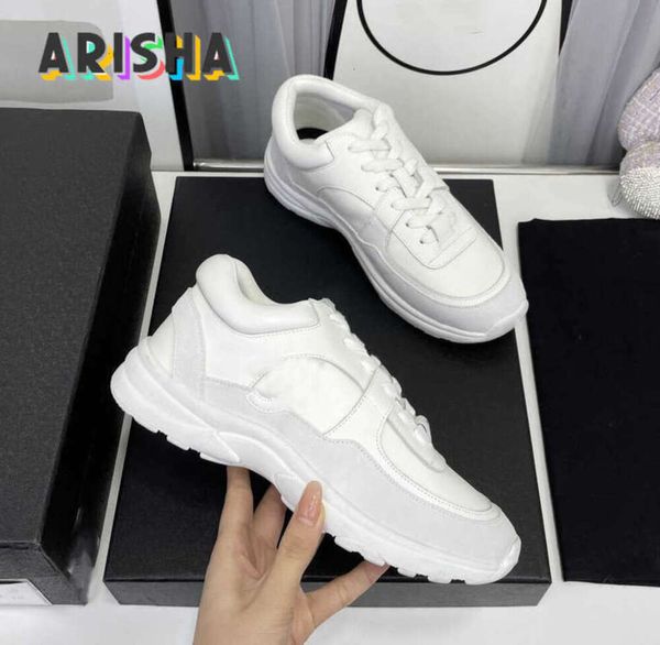 7A Beste Qualität Designer Laufschuhe Channel Sneakers Frauen Luxus Schnürsportschuh Casual Trainer Klassische Sneaker Frau Ccity dfcvcx EWT