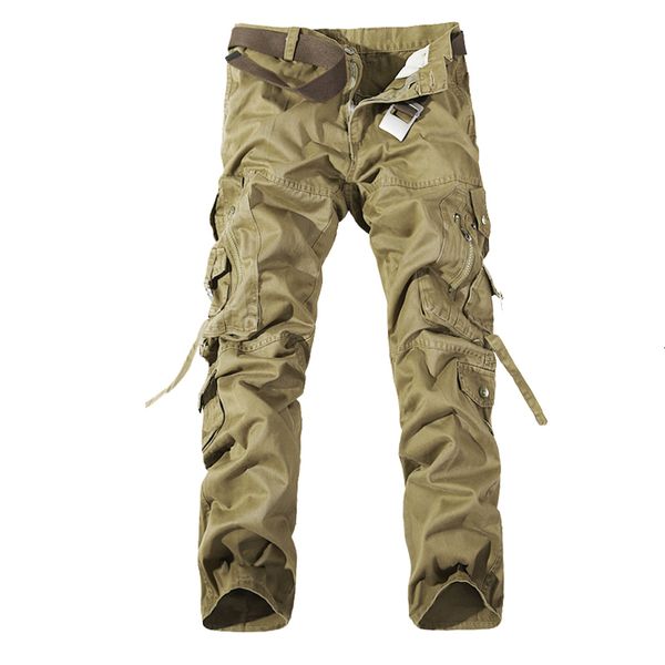 Herrenhose Herren Cargohose Armeegrün Grau Schwarz Große Taschen Dekoration Lässig Leicht zu waschen Herren Herbsthose P1309 230422