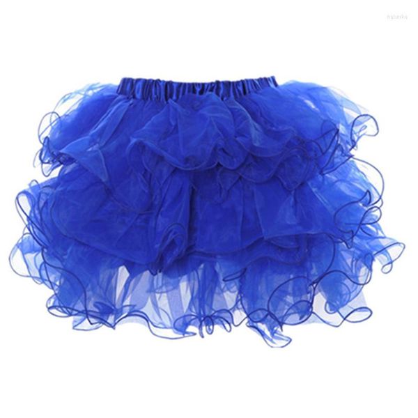 Gonne Adulto Sexy Layered Ruffle Mini Tutu Gonna Donna Burlesque Costume Pettiskirt Sottogonne Clubwear Ball Gown Corsetto Sottogonna