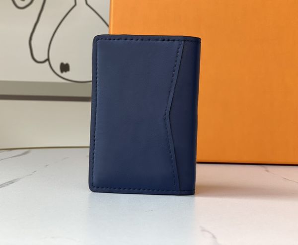 Portafogli firmati da uomo borsa corta di lusso per uomo Lettera di fiori in rilievo Porta carte Infini 3D piccola pochette di alta qualità moda maschile con scatola originale sacchetto per la polvere