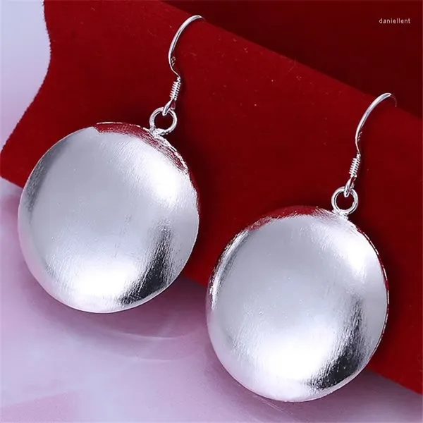 Orecchini pendenti all'ingrosso colore argento per donna prezzo di fabbrica elegante design splendido gioielli di moda KN-E079