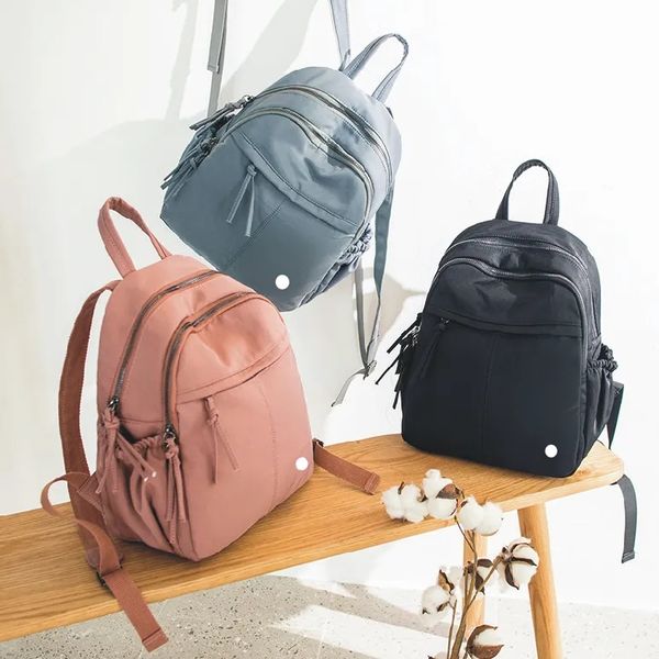 LL Sacos Ao Ar Livre Mochila Schoobag Para Menina Adolescente Mini Sacos De Ioga Saco De Viagem À Prova D' Água Nylon Esportes Feminino Natação Fitness Delicado