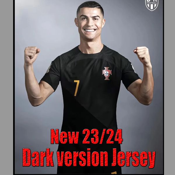 Neues Portugal-Fußballtrikot 2023–2024, Ruben Ronaldo, portugiesische Sonderausgabe, Trainingsbekleidung, Fans, dunkle Ausgabe, Trikot-T-Shirt