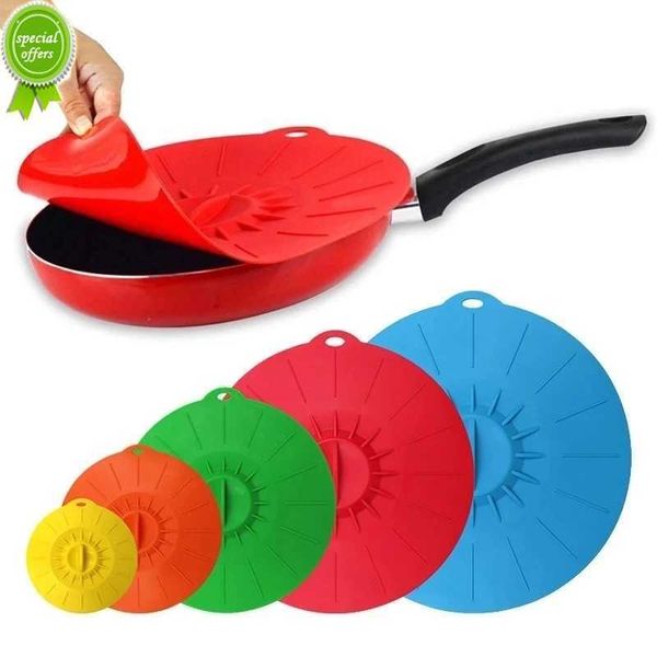 Nuovo 3 pz/5 pz Silicone Coperchio Della Ciotola Per Microonde Avvolgere Gli Alimenti Ciotola Coperchio Della Pentola Cibo Fresco Copertura Pan Coperchio Fermacorda e ganci Ciotola Coperture Cottura Attrezzo Della Cucina