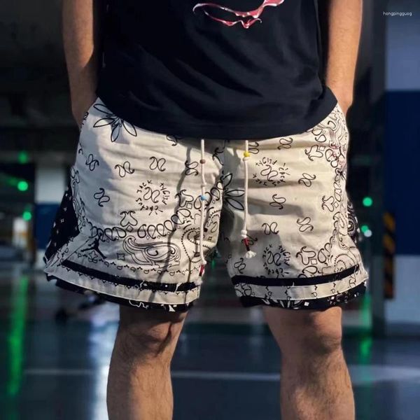 Pantaloncini da uomo Frog Drif 1:1 qualità Streetwear anacardi fiore abbigliamento casual pantaloni sportivi larghi pantaloni per uomo