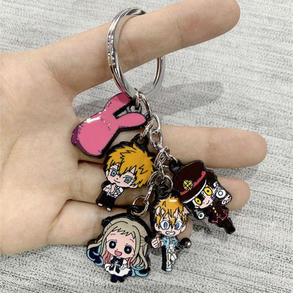 Corre as correntes limitadas Hanako Kun Zinc Keychain Mokke Kodama Fashion Metal Penday Cosplay Acessórios Cos Key Ring