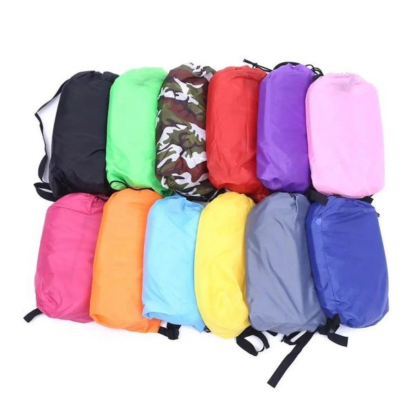 Amache 240X73 Cm Lettino Gonfiabile Veloce Amaca Divano Ad Aria Pigro Slee Bag Cam Letto Da Spiaggia Per Picnic In Viaggio Consegna A Casa Gard Dhuf9