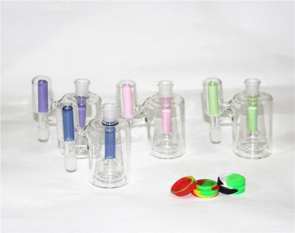 Wasserpfeifen 14 mm Glas-Aschefänger mit Glasschalen 45 90 Grad Aschenfänger Reifenperkolatoren für Wasserbongs Öl-Dab-Rigs6452507