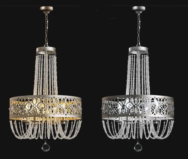 Industrial americano longo escada pingente de cristal lâmpadas grande foyer luz moda moderna sala estar jantar escada iluminação ll