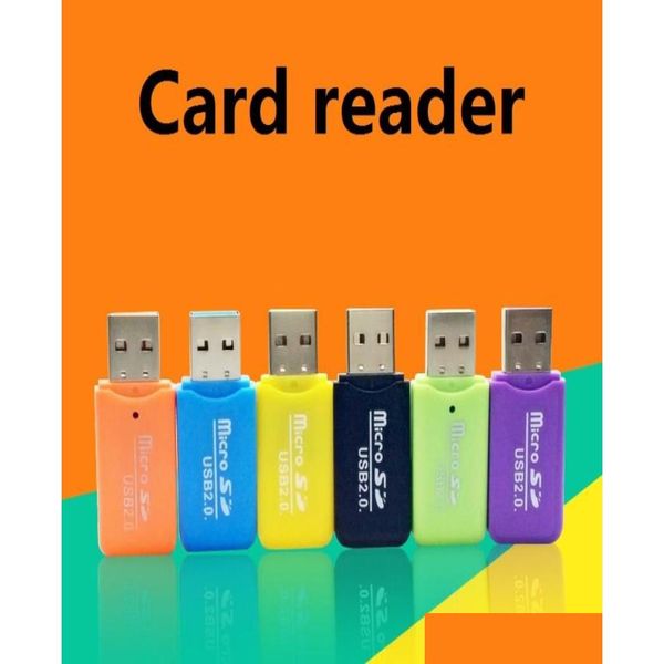 Lectores de tarjetas de memoria Lector de teléfono móvil MtiPurpose USB de alta velocidad 20 Adaptador Micro SD 4 GB 8 GB 16 GB 32 GB 64 GB Tarjeta TF 6333129 Drop Deliv Dhwmb