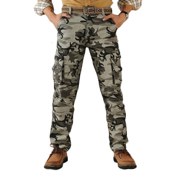 Herrenhose Herren Cargohose Baumwolle hochwertige Camouflage Jogger Gerade Hose Herren Military Camo Herren Armee Cargohose Herbst 38 230422