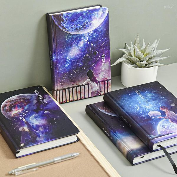 Notebook in stile anime giapponese Midsummer Light Year Copertina rigida A5 Pagina a colori Illustrazione Libro mastro Creativo Blocco note per studenti