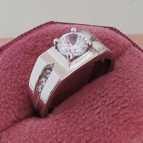 Eheringe 2023 Valentinstag Silber Farbe Männer Für Männer Mann Ring Verlobung Mode Finger Schmuck R207