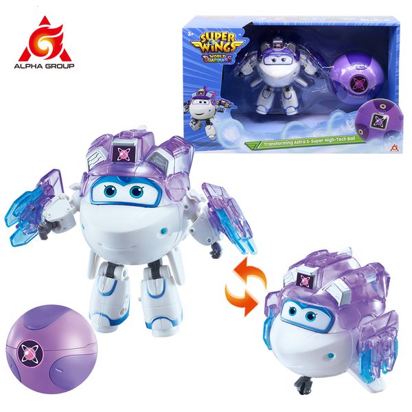 Action Toy Figure Super Wings S6 5 pollici Transforming Astra ball - High-Tech Power Robot Deformation to Airplane Action Figures Anime Kid Toys 230424