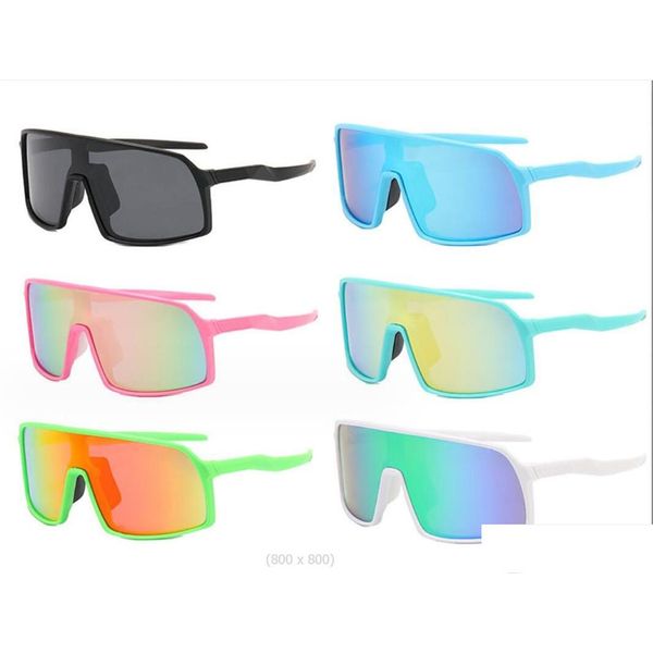 Уличные очки Детские летние мужские велосипедные солнцезащитные очки Брендовые женские спортивные очки для вождения Ослепляющие цвета УФ-защита Прямая доставка Outdoo Dhjur