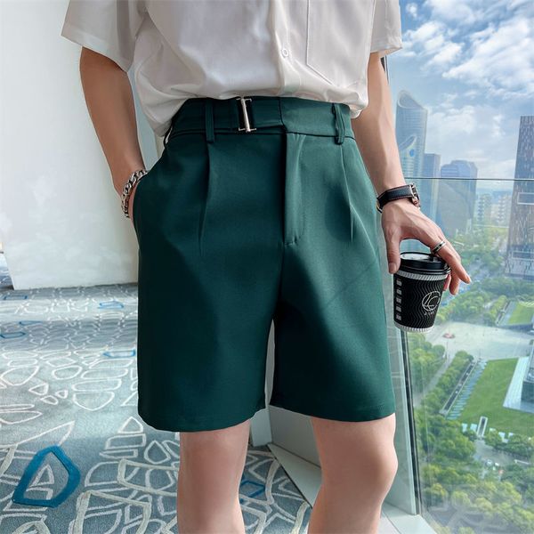 Pantaloncini da uomo Pantaloncini corti estivi stile coreano Pantaloncini per uomo Abbigliamento Semplice Slim Fit Business Abbigliamento formale Traspirante Short Homme S-3XL 230424