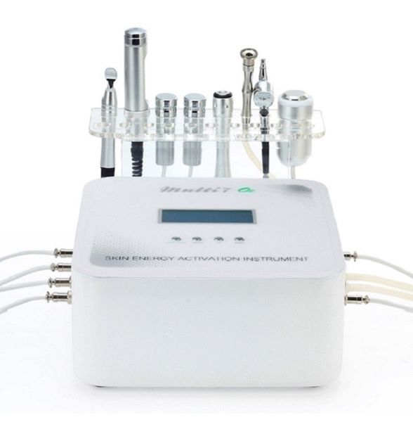 Multifunktionale Schönheitsgeräte Elektroporation galvanische Diamant-Mikrodermabrasionsgeräte ems 7 in 1 HF-Mikrostrom-Gesichtshautstraffungsmaschine