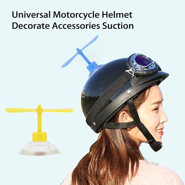 Motorradhelme Mofaner Universal Animation Bambus Libelle Propeller Helm Dekoration Saugnapf Motorrad Aufkleber