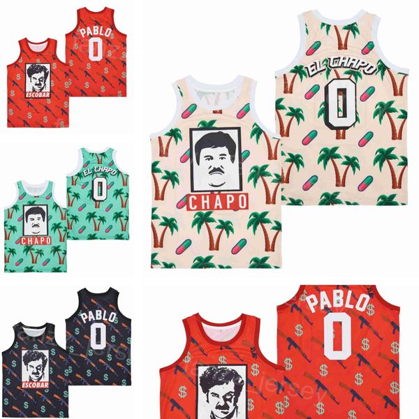 Filme de basquete Pablo Escobar Jersey 0 EL CHAPO TV SERREI