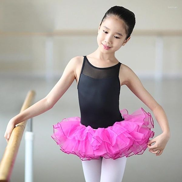 Stage Wear Top Sell Girls Tutu Skirt Bambini 5 colori Ballerina Pettiskirt Pricess Tulle Party Dance Mini For Girl Ballet Profession