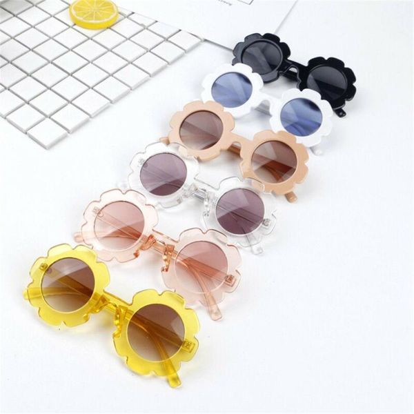 Haarschmuck Niedlich Baby Junge Mädchen Runde Brille Kleinkind Säugling Weicher Kunststoff UV400 Sonnenbrille Kinder Brillen Sonnenbrille Für MädchenJungen G