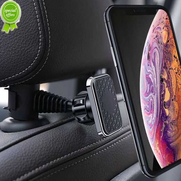 Phone de carro de trás do carro Mount Universal Auto Magnetic Cellphone Stands Stands 720 graus suporte rotativo para iPhone xiaomi huawei