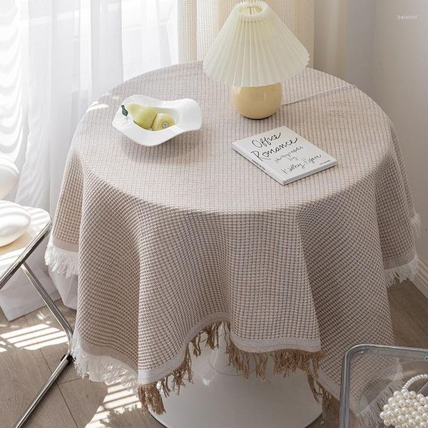 Tabela de mesa retângulo de algodão Toeira de chá de tecelagem de tecelagem de tecelagem de teceling cubra decoração de piquenique para restaurante doméstico