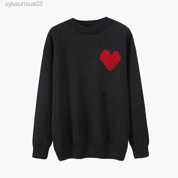 SSS Sweater Man Woman Knit Collar High Love A Womens Cardigan Fashion Letter Black Slave Longred Slopull Opevers dimensty 20sss