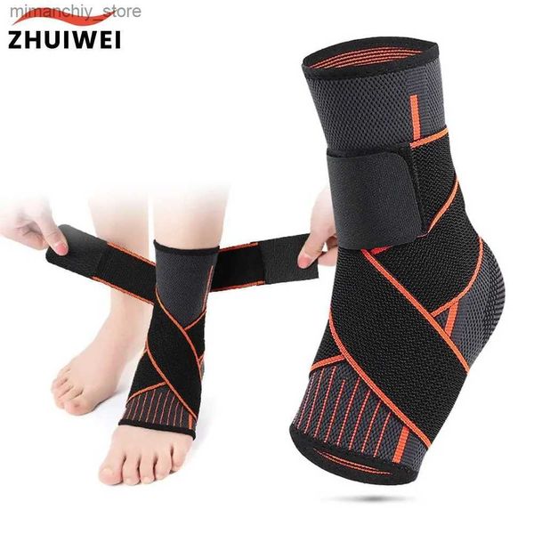 Knöchelstütze 1PC Ank Support Strap Brace Bandage Fußschutz Schutz Adjustab Ank Verstauchung Orthese Stabilisator Plantarfasziitis Wrap Q231125