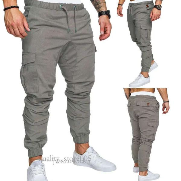 Moda masculina magro urbano em linha reta calças de carga perna casual lápis jogger calças de carga tática masculino calças do exército 3623 9272 3498
