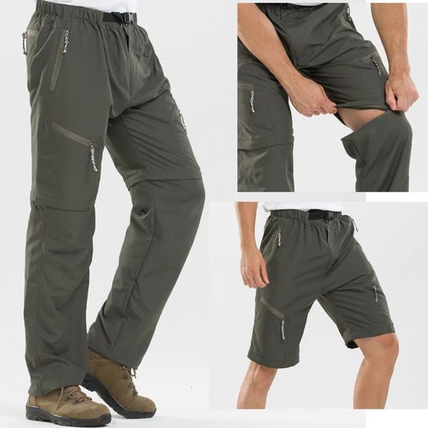 Andere Sportartikel Outdoor Schnell trocknende abnehmbare Wanderhose Herren Sommer Camping Trekking Kletterhose Atmungsaktiv Angeln abnehmbar in Shorts 231123