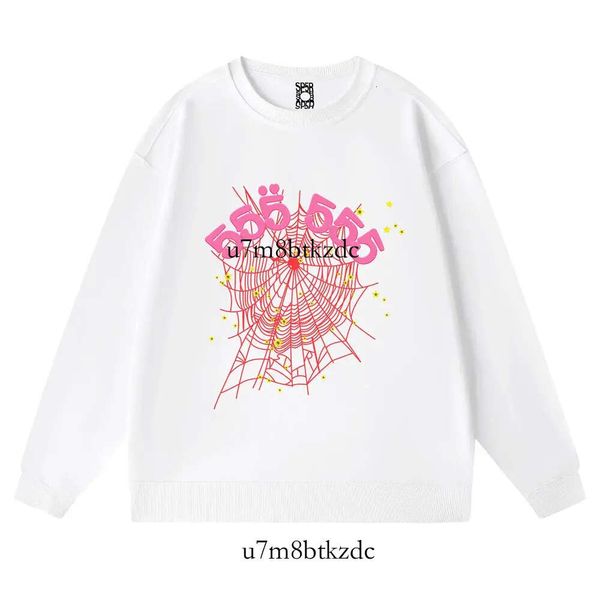 Felpa con cappuccio Spider Felpa con cappuccio firmata in bianco e nero Moda donna Abbigliamento Pullover da baseball Grafica web di alta qualità Felpe rosa Tuta Spider 5q