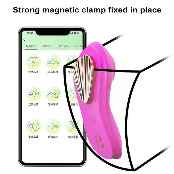 Heißer Verkauf Magnet mit Starker Adsorption für Frauen Tragen App Fernbedienung Vibration Jump Ei Masturbator für Erwachsene Spaß Verwenden