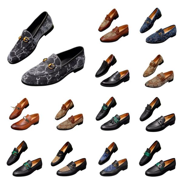 Scarpe eleganti da uomo firmate 2023 Nuove scarpe Oxford in vera pelle di mucca pieno fiore Scarpe da uomo classiche da smoking Scarpe Foraml di alta qualità taglia 38-45