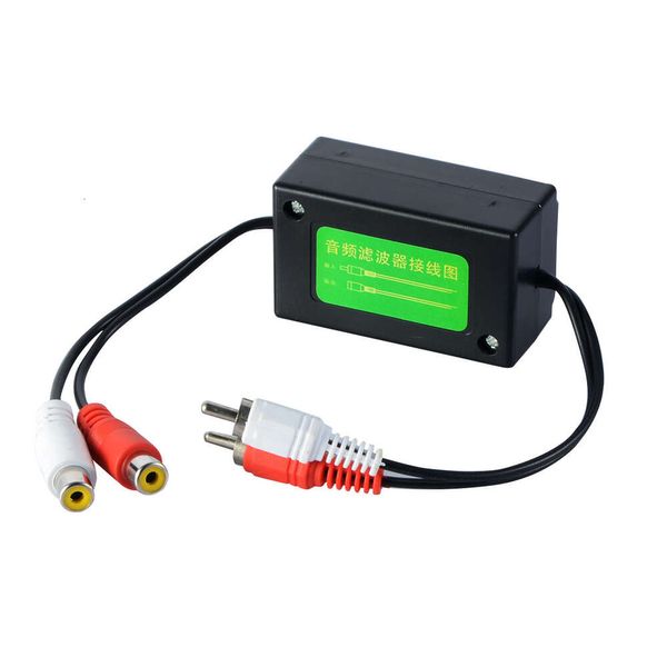 Nuovo filtro antirumore Audio per auto amplificatore RCA per auto da 3,5 mm filtro antirumore Audio soppressore isolatore del loop di terra