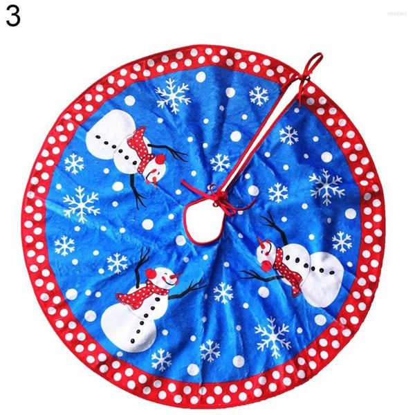 Рождественские украшения круглый снеговик Санта -Клаус Юбка Деревов Сстав