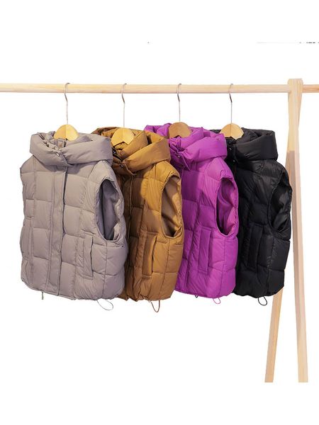 abbigliamento firmato per bambini moda marchio per bambini gilet in piumino per bambini autunno e inverno con cappuccio per uomo e donna gilet in piumino per bambini cappotto caldo addensato