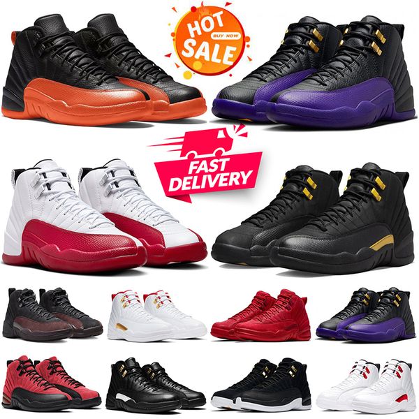 nike air jordan retro jordan12s 12 Basketballschuhe 12s Herrentrainer Black Taxi Cherry Brilliant Orange Field Purple Designer Herren Outdoor-Sport-Sneaker 40-47