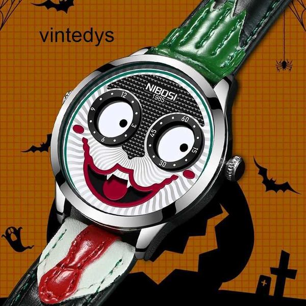 Reloj de lujo nuevo reloj ruso Joker para hombre tendencia fresco cuero genuino impermeable cuarzo