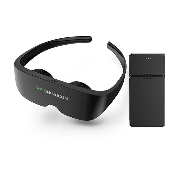 Óculos 3D VR portátil IMAX HD Screen virtual Reality Headset Smart PU Capacete respirável para smartphones Phone 231123 telefones